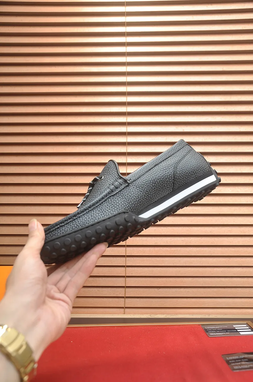 Men's men's shoes💰660💶[LOUIS VUITTON] (original order) new style🍀LV Louis Vuitton* - top version of LV classic beanie shoes! Made of imported original single cowhide, original leather side strips and wear-resistant rubber outsole! High quality products! Code number 39-45 (45 customized)
